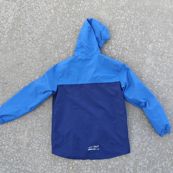 EDDIE BAUER KIDS BLUE HOODED WINDBREAKER SIZE L (14/16) – LIGHTWEIGHT Jacket - Picture 2 of 6